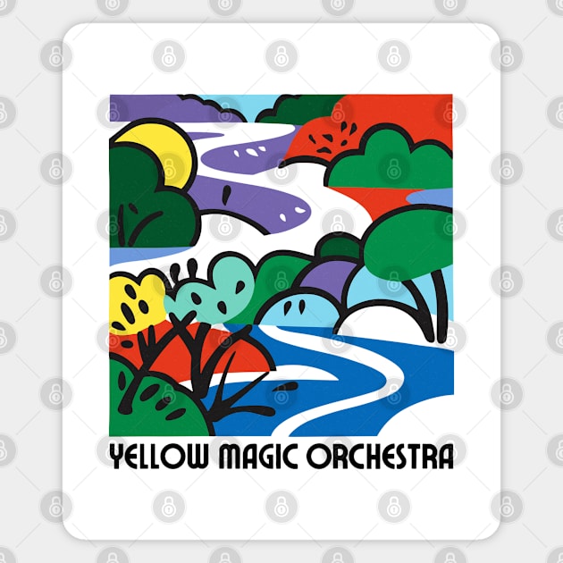 Yellow Magic Orchestra  - -  Retro Fan Artwork Magnet by unknown_pleasures